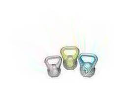 York Set of 3 Vinyl Kettlebells - 2kg, 3kg, 4kg